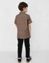 KIDS RADEN SHORT SLEEVE SHIRT (BRUNETTE BROWN)